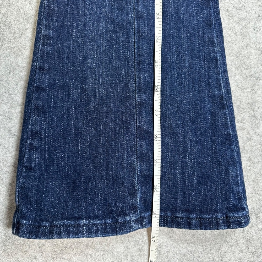 J.CREW RE-IMAGINED Women's 26 Pintuck Skinny Flare Back Zip Night Sky Wash Jeans - Picture 15 of 16